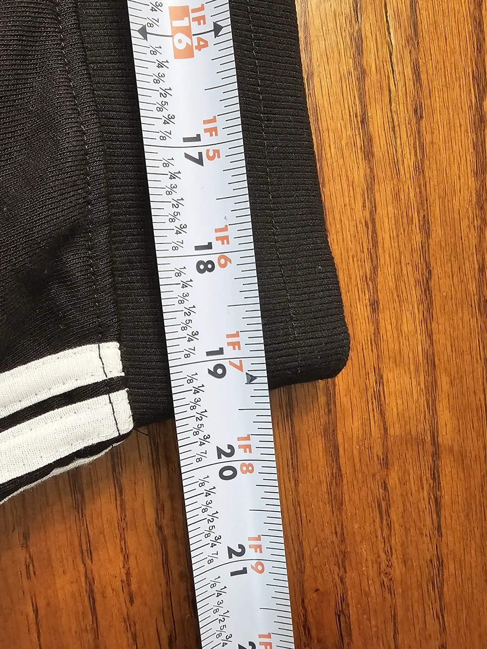 Mens Urban Beast  Black Jogger Pants with White Side Stripes